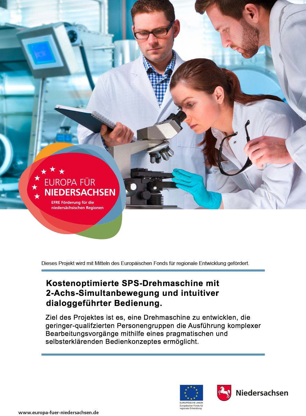 Kostenoptimierte SPS-Drehmaschine mit 2-Achs-Simultanbewegung und intuitiver dialoggeführter Bedienung.