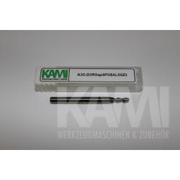 Alu-Schaftfräser 3 Schneiden A30-D3R0ap9F0S4L50Z3