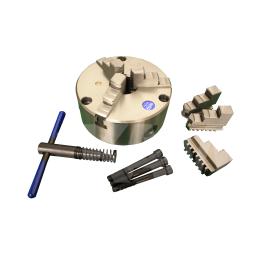 Drehfutter 3-B Präzisionsdrehfutter D=200, DIN6350, Guss, einteilige Backen, frontgebohrt