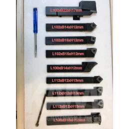 Drehstahlset 1 2 mm mit Wendeplattensystem 9-teilig