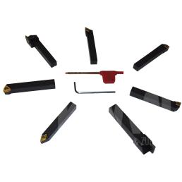 Drehstahlset  8 mm mit Wendeplattensystem 7- teilig