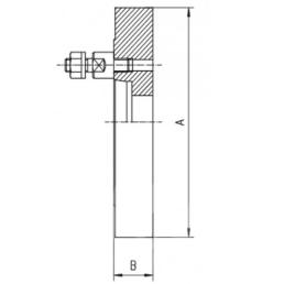 Flansch Flansch DIN55027, D=160, KK4