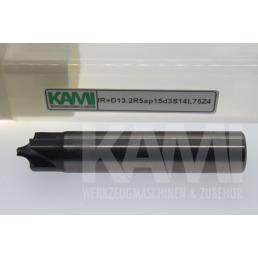Fräser mit Innenradius IR+D13,2R5ap15d3S14L75Z4