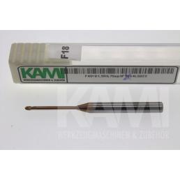 Kugelkopffräser  F45+D1,5R0,75ap3FS4L50Z2