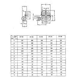 Vertikal+Horizontal Rundteiltisch  HV 160