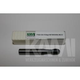 Vollradiusfräser 2 Schneiden P45+D8R4ap16F0S8L60Z2