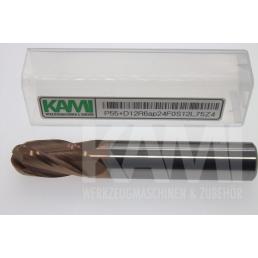 Vollradiusfräser 4 Schneiden P55+D12R6ap24F0S12L75Z4