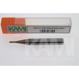 Vollradiusfräser 4 Schneiden P55+D1,5R0,75ap3F0S6L50Z4