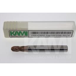 Vollradiusfräser 4 Schneiden P55+D5R2,5ap10F0S6L50Z4