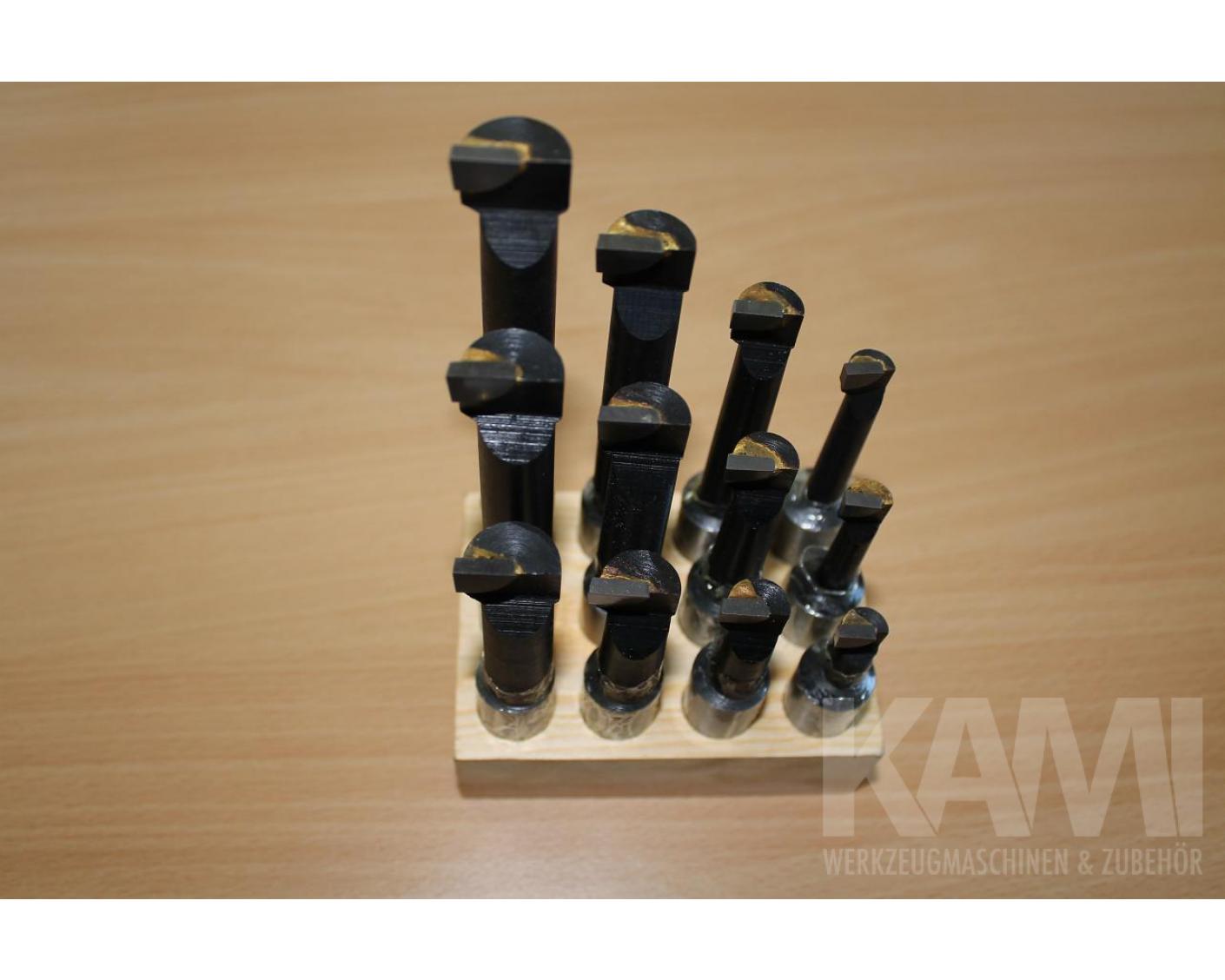 18-mm-Schaft-Hartmetall-Bohrstangen-Satz 12-tlg F1-Typ 18-mm-Schaft-Bohrstangen-Satz 18-mm-Schnellarbeitsstahlstangen-Drehwerkzeug 