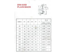 Drehfutter - 3-B Drehfutter D=630, DIN6350, Guss, einteilige Backen