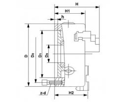 Drehfutter - Kombinationsspannfutter K 62160