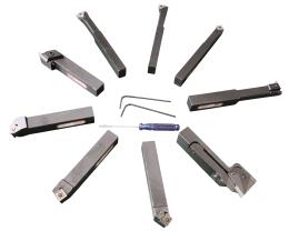 Drehstahlset 1 2 mm mit Wendeplattensystem 9-teilig