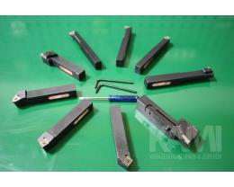 Drehstahlset 1 - 2 mm mit Wendeplattensystem 9-teilig