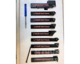 Drehstahlset 1 - 2 mm mit Wendeplattensystem 9-teilig