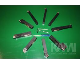 Drehstahlset - 16 mm mit Wendeplattensystem 9 teilig