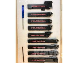Drehstahlset - 16 mm mit Wendeplattensystem 9 teilig
