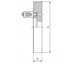 Flansch - Flansch DIN55027, D=160, KK4 